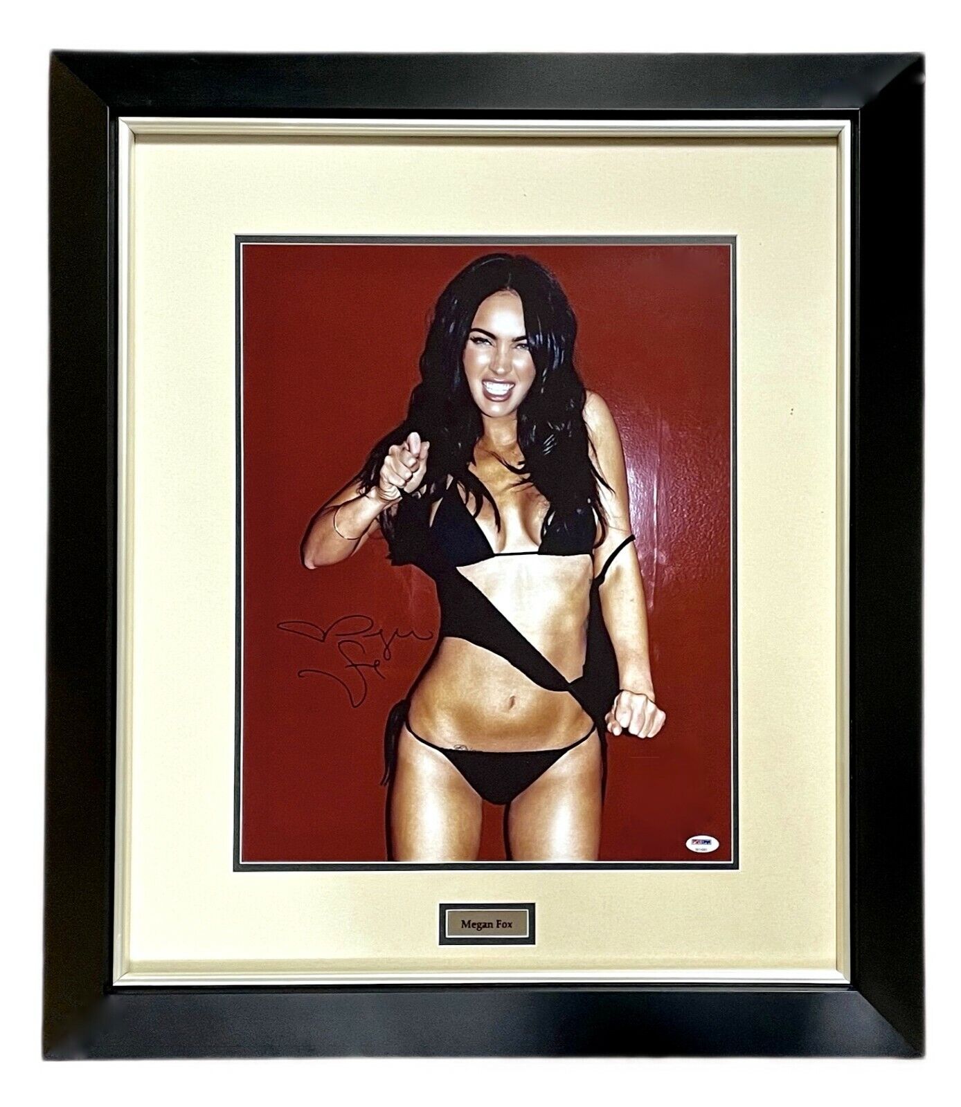 MEGAN FOX Autograph SIGNED 16x20 Photo Poster painting FRAMED PSA/DNA AUTHENTIC BEAUTIFUL!