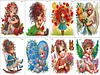 8 PCS Girl - 5D DIY Sticker