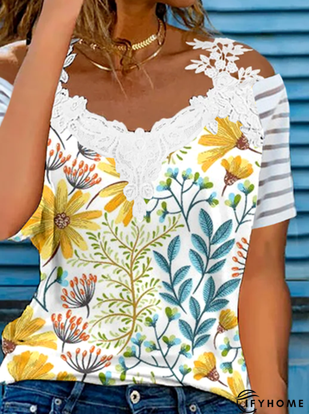 Loosen Short Sleeve Tops | IFYHOME