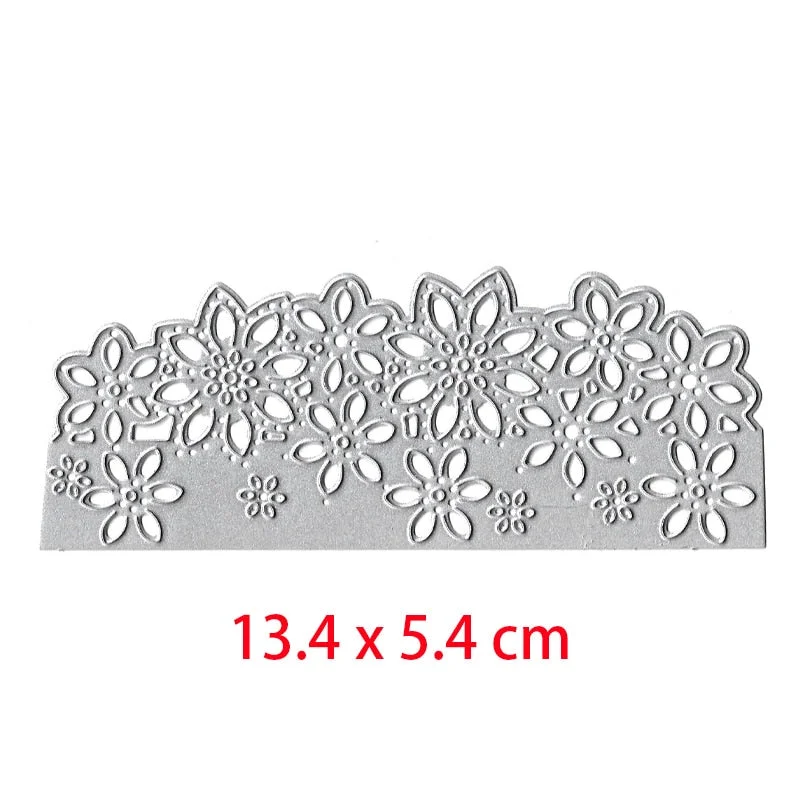 Metal Cutting Dies Lace Edge Flower Dies Template for DIY Scrapbooking Album Paper Cards Decor Crafts Stencil New Dies for 2019