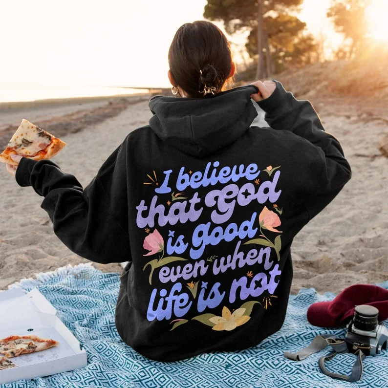 Christian God BelieverAesthetic Hoodie