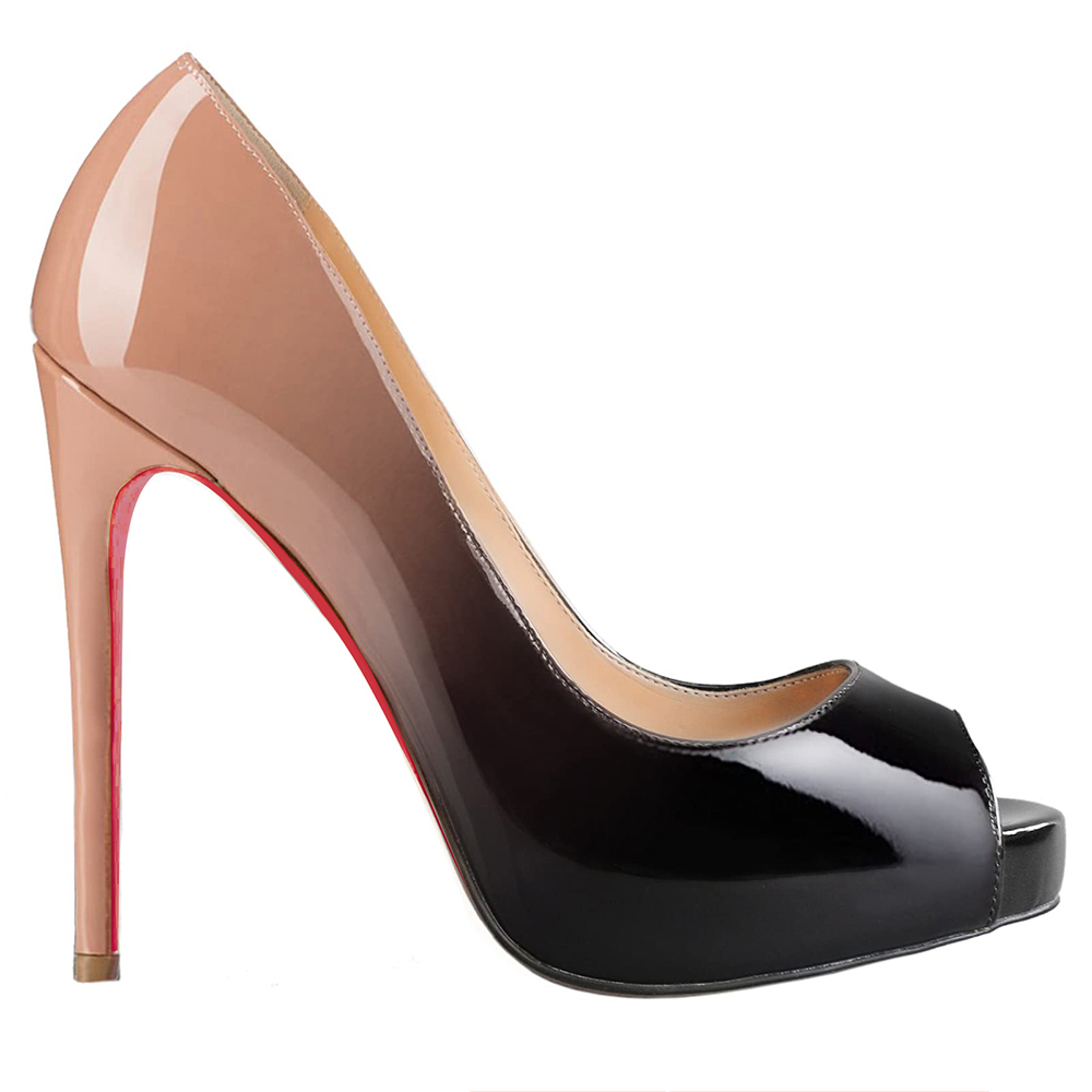 120mm Red Bottom Women's Platforms Heels Party Wedding Pumps-MERUMOTE