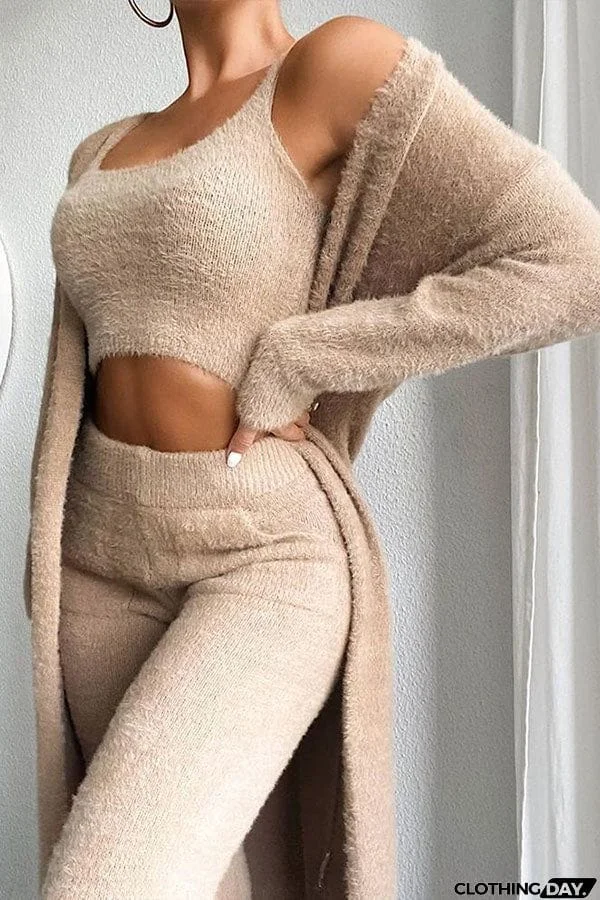 Vest 3-piece Pajama Pants Set