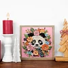 Panda quilling en papier - peinture diamant de forme sp&eacute;ciale - 30*30cm