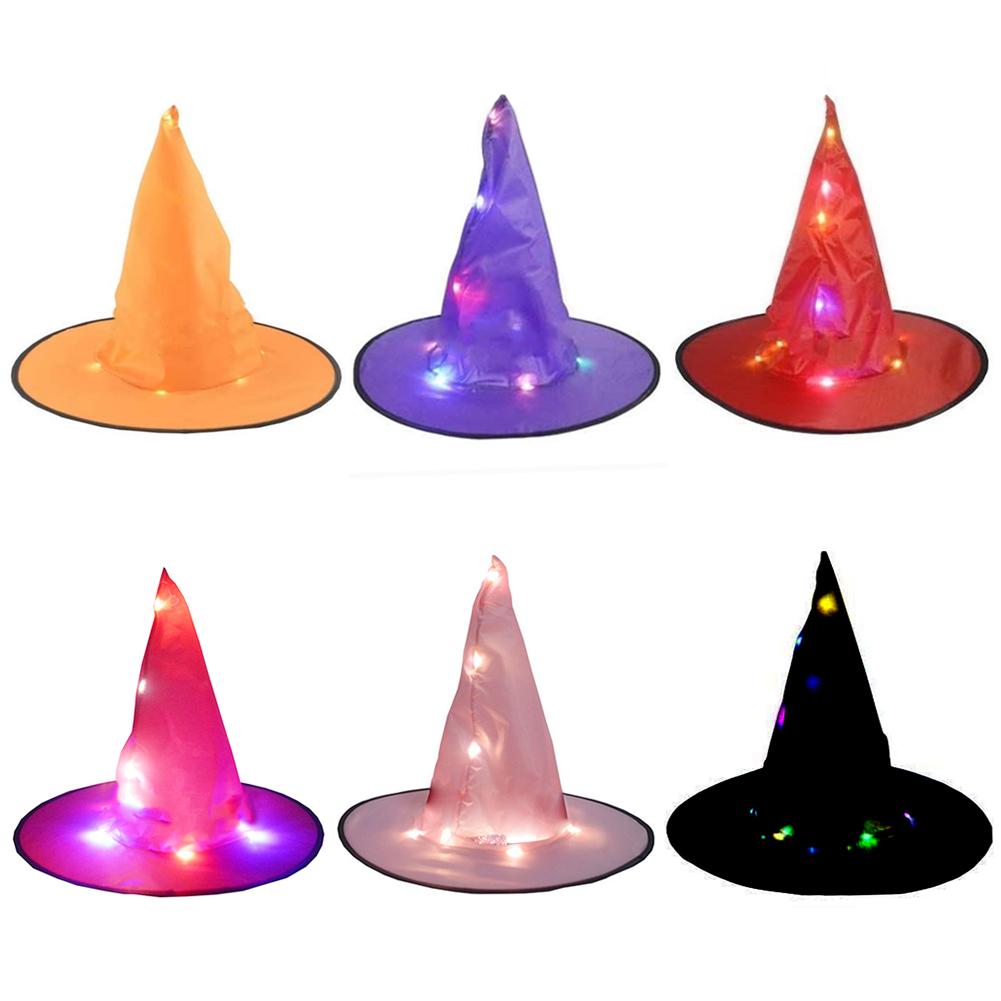 

Halloween Glowing Witches Hat w/LED Light Party Prom Costume Prop, 501 Original