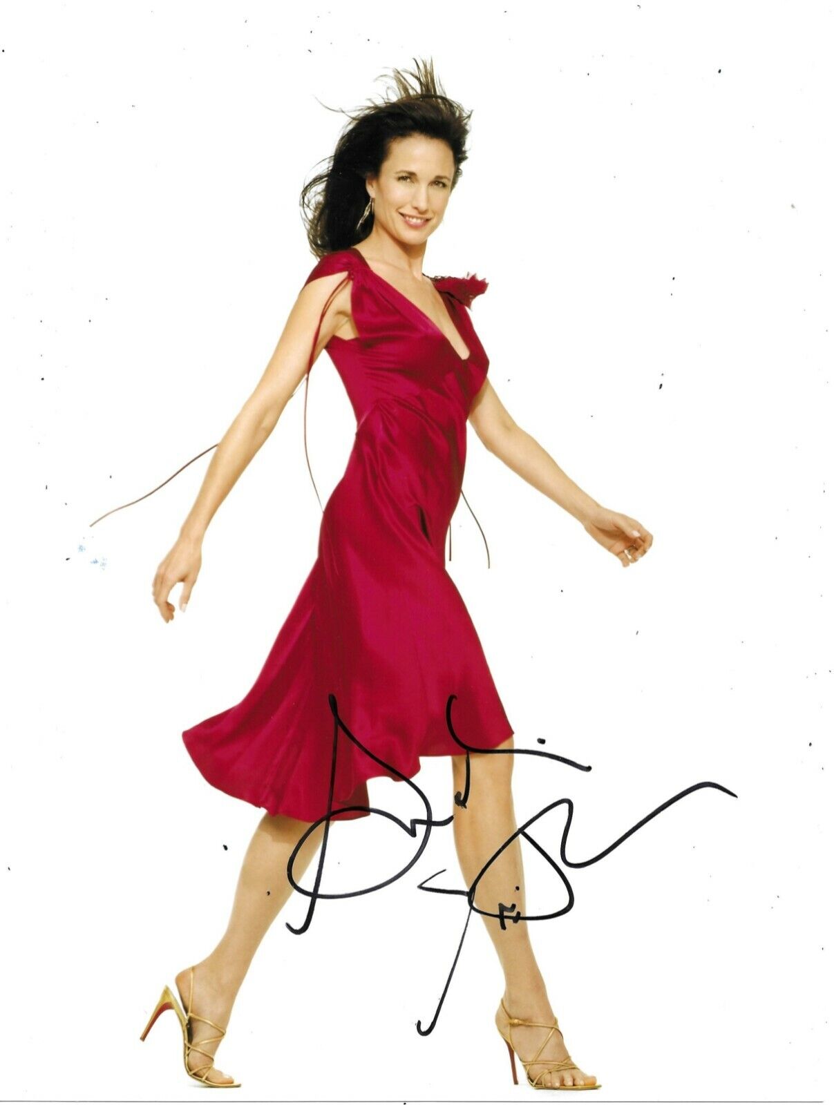 Andie Macdowell Signed 10x8 Photo Poster painting AFTAL