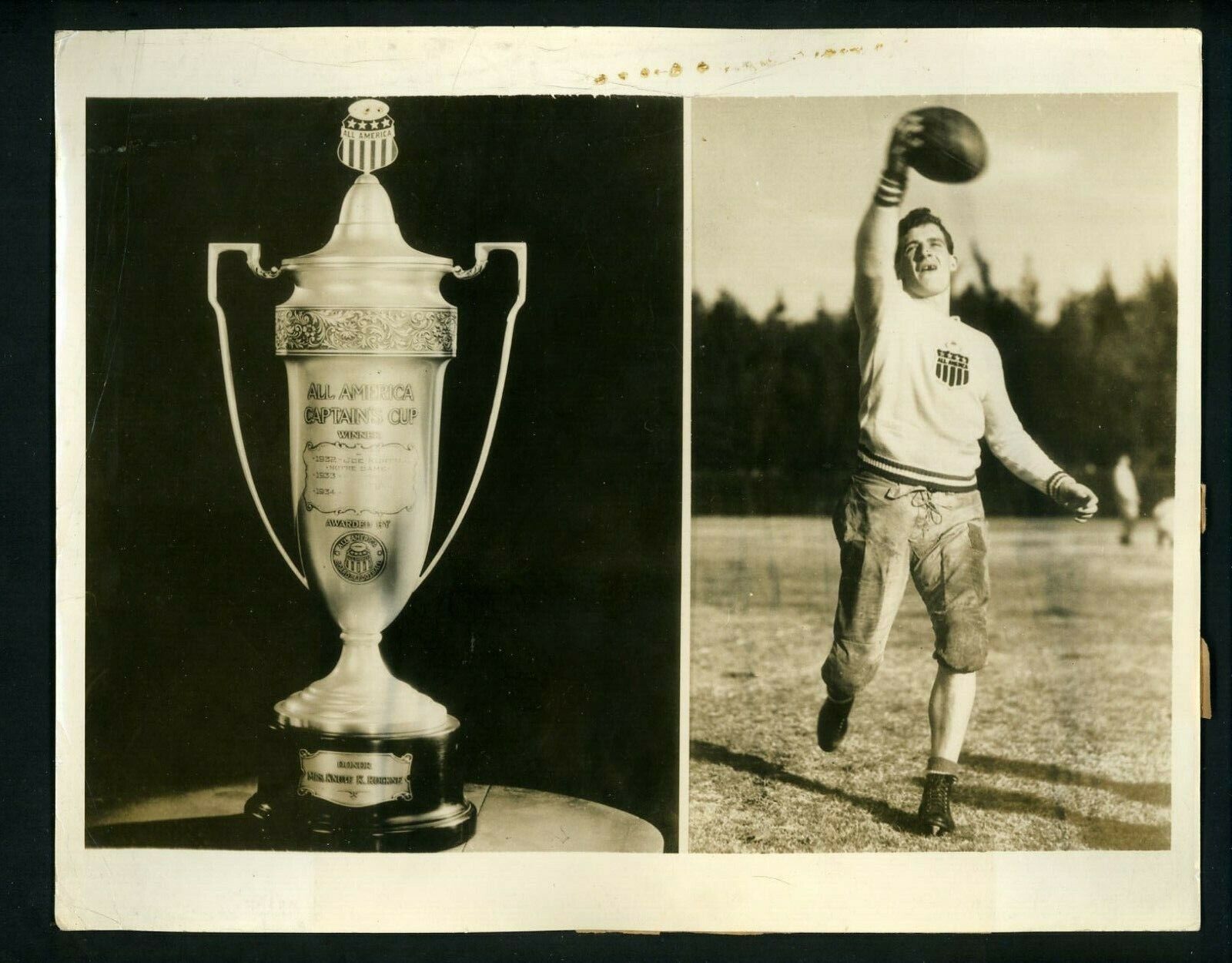 Bobby Grayson 1935 Press Photo Poster painting Fullback for Stanford University