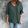 Gioiacombo&trade; Nuovo top estivo a maniche corte con scollo a V