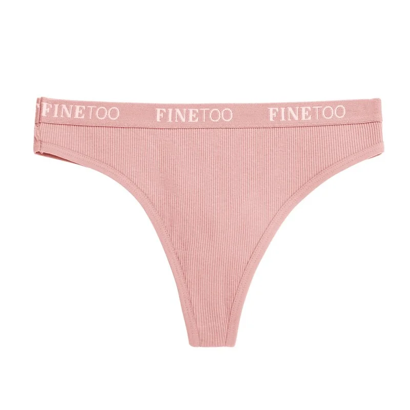 Cotton Panties Women Underwear Sexy G-String Lingerie Female Thong Underpants Briefs Finetoo Brand Intimates T-back Girls Pantys