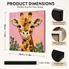 DIY Pre-Framed Giraffe Button Art Canvas Kit