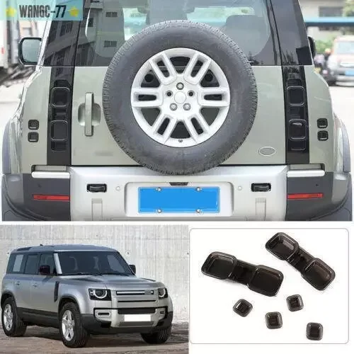 Dronehint For 2020-23 Land Rover Defender Smoked Black Rear Tail Light Lamp Cover Trim New (For: Land Rover) Parts