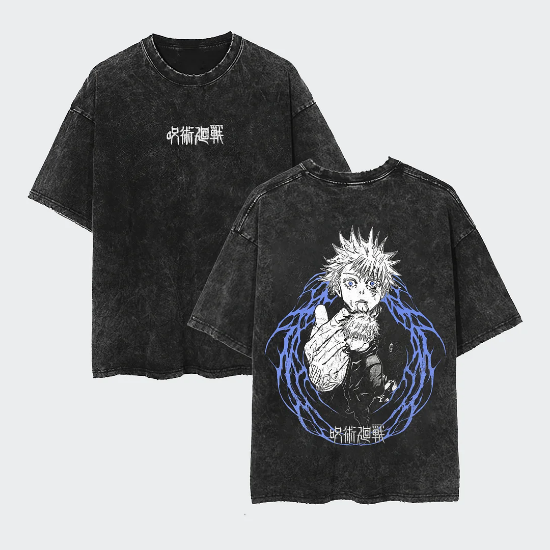 Jujutsu Kaisen Printed Unisex Washed T-Shirt