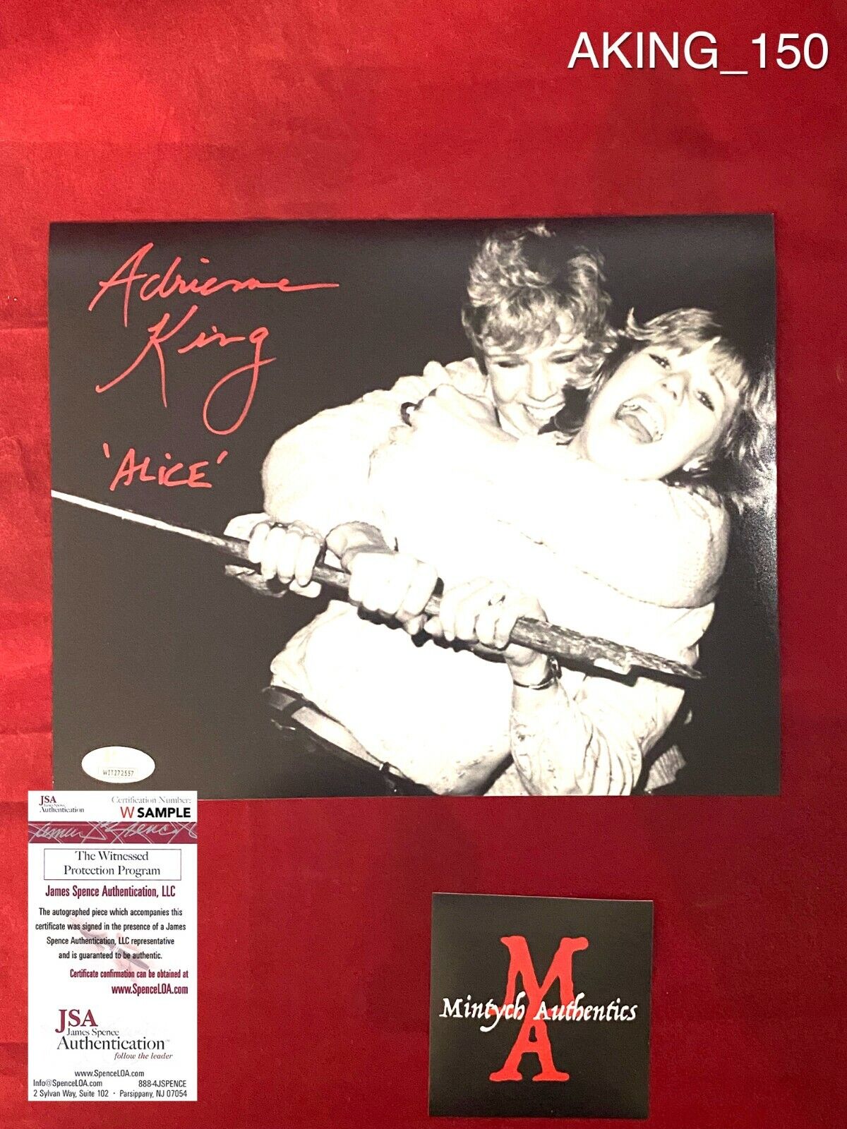 ADRIENNE KING AUTOGRAPHED SIGNED 8x10 Photo Poster painting! FRIDAY THE 13TH! JSA COA! ALICE!