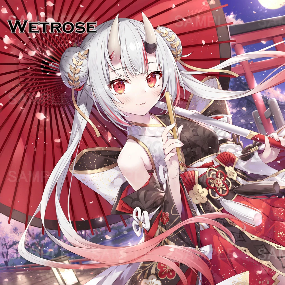 [Deposit Poll] Wetrose Hololive Vtuber Nakiri Ayame 7th Anniversary Japanese Kimono New Outfit Cosplay Costume 百鬼あやめ７周年和風着物新衣装コスプレ