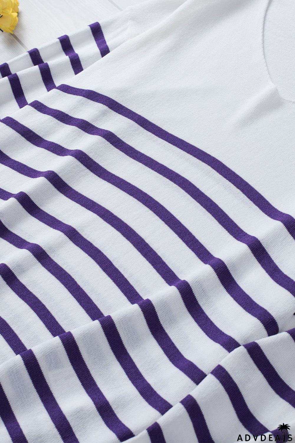 Striped V Neck Sweater