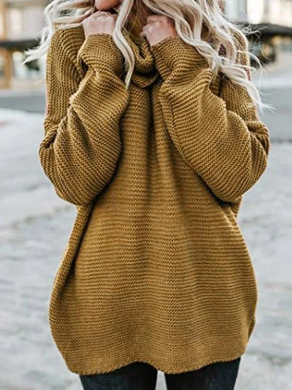 Women's long sleeve turtleneck sweater