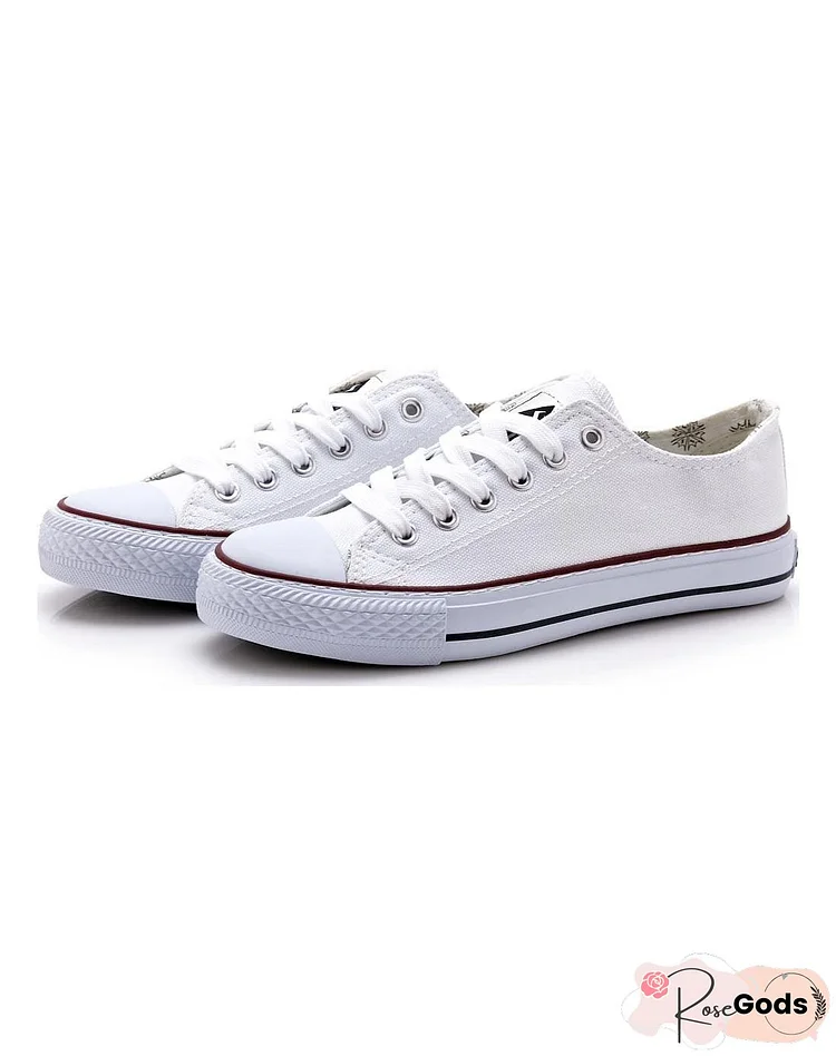 Men's Korean Fashionable Board Lovers Breathable Lace Canvas Shoes