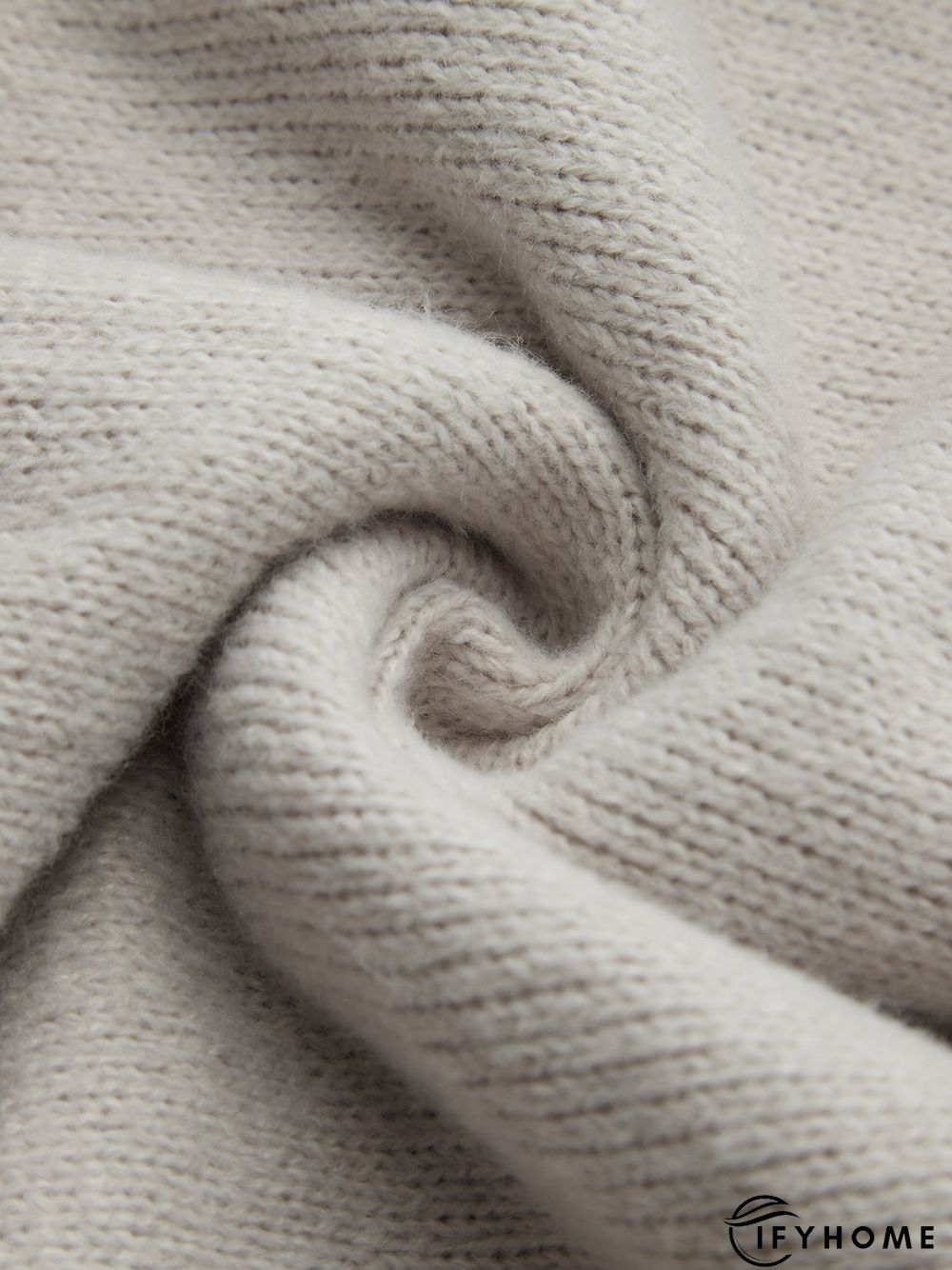 High Neck Solid Simple Off Shoulder Sweater | IFYHOME