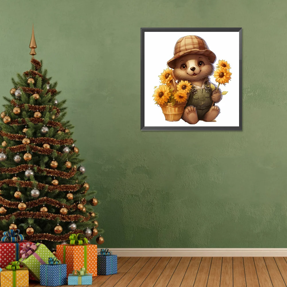 Full Round Diamond Painting 30*30cm - Bear