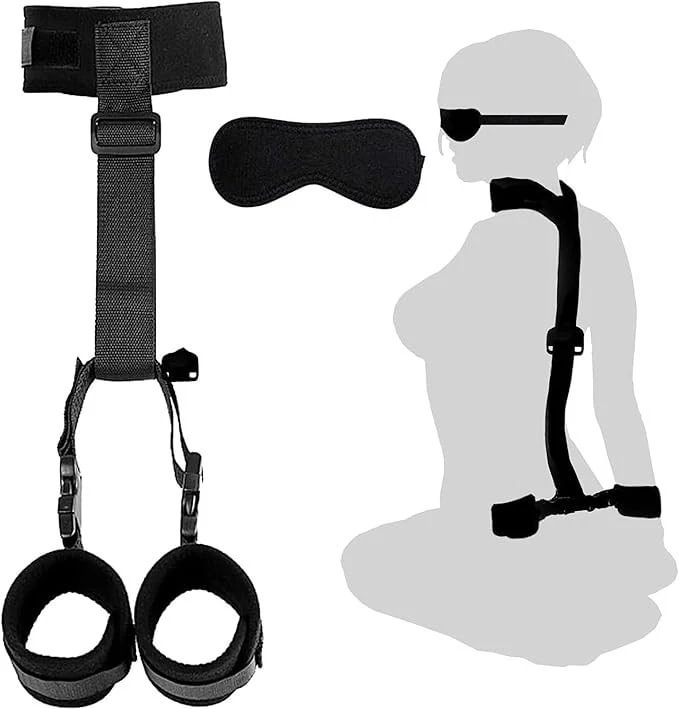 pornhint Pornhint BDSM Restraint Kit with Collar, Handcuffs & Blindfold for Couples BDSM