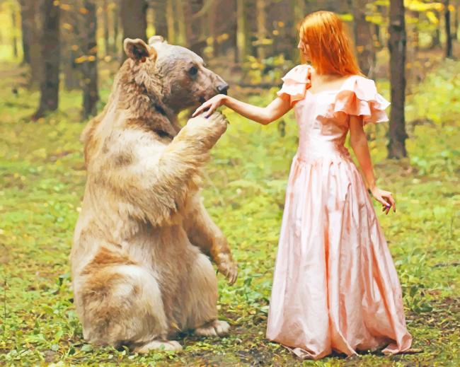 

Katerina Potnikova Bear – Paint By Numbers - 40*50CM, 501 Original