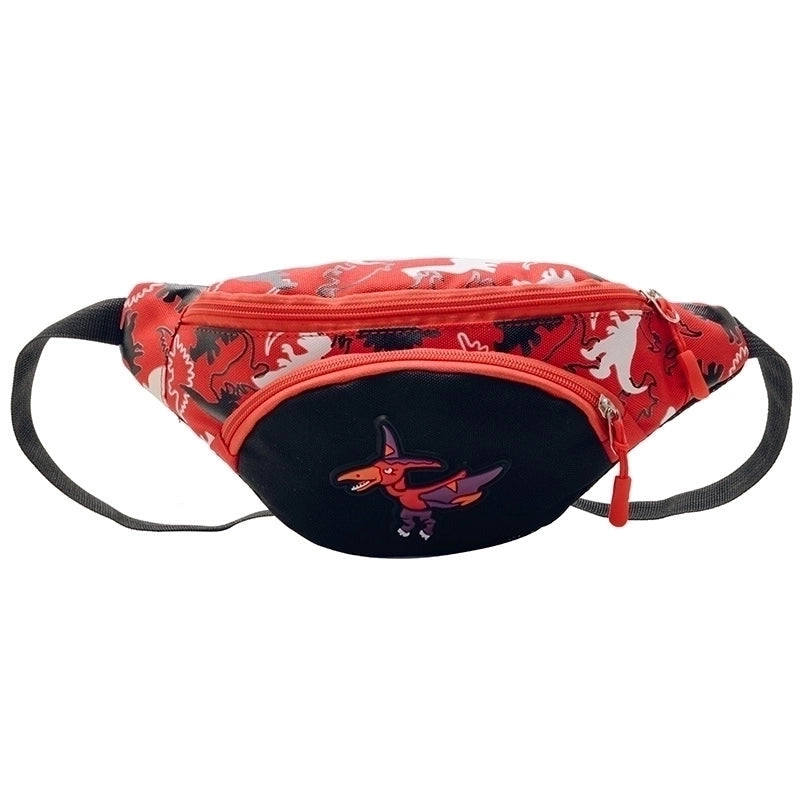 Kid’S Small Nylon Dinosaur Cute Zipper Fanny Pack