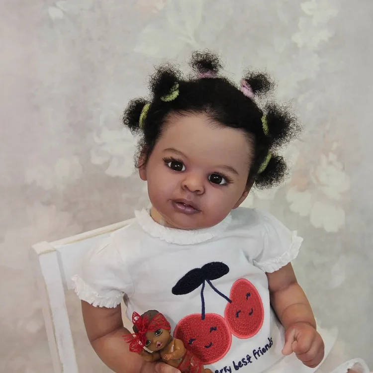  [Heatbeat Coos and Breath] 20" Reborn African American Baby Girl Named Tillary, Looks Really Cute - Reborndollsshop®-Reborndollsshop®