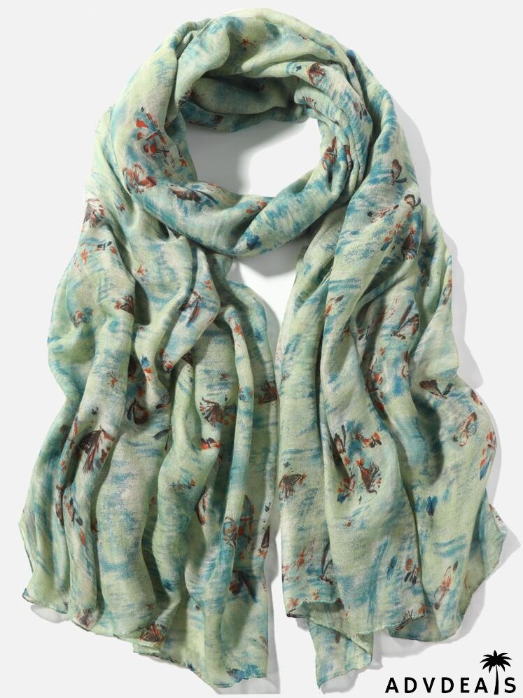 Butterfly Print Scarf