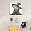 Witch And Cat-14CT Stamped Cross Stitch 29*29cm/11.42*11.42in tapestrymarket