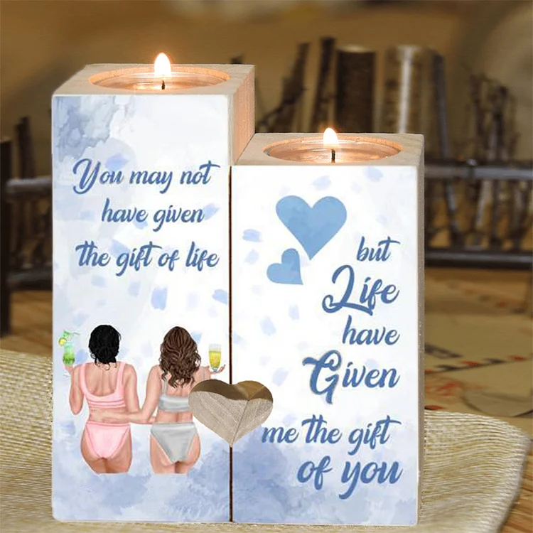 To My Best Friend-Life Have Given Me The Gift Of You-Personalized Candle Holder