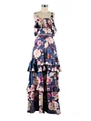 Falbala Floral-Print Spaghetti-Neck Two-Pice Skirt Suits