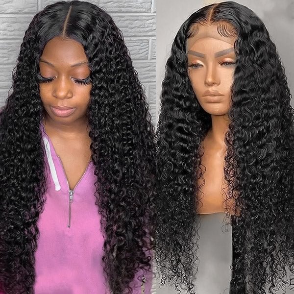 Deep Wave Human Hair Wig 5x5 Lace Closure Wig Glueless Lace Human Hair wig Pre plucked US Mall Lifes