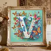 Butterfly Flower V 5D Partial Drill DIY Diamond Painting Kit 30*30cm