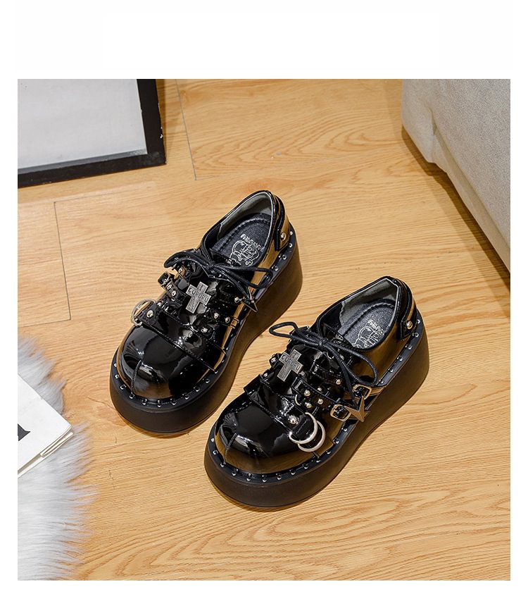 Sandalias Mocasines Mujer Talla 43 Mujer Plataforma Gótica Tacón