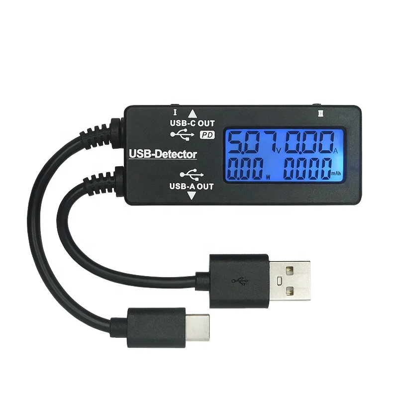 Portable USB Charger LCD Display Indicator LCD USB Power Charger Power Tester Mini LCD Voltage Current Detector