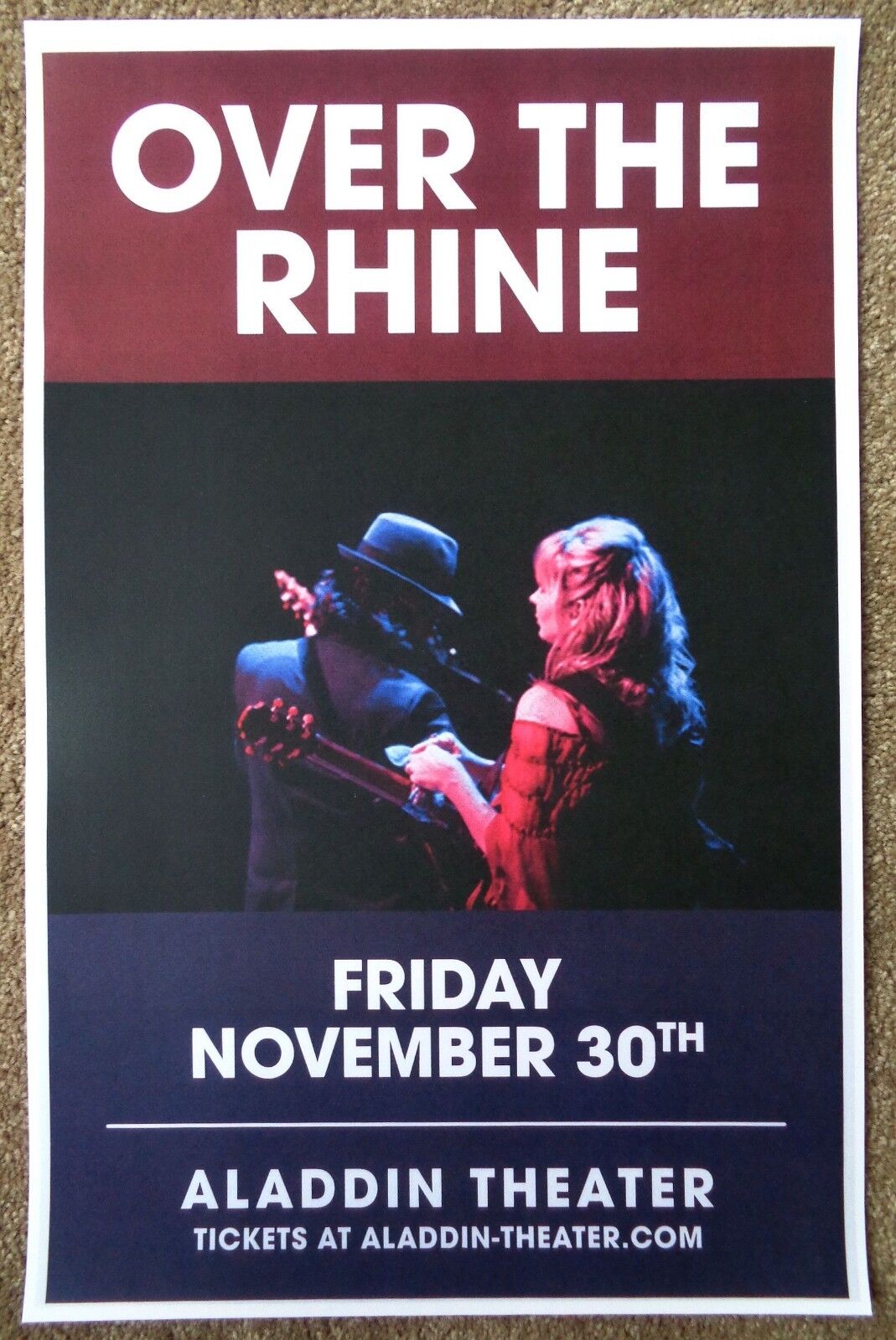 OVER THE RHINE 2018 Gig POSTER Portland Oregon Concert