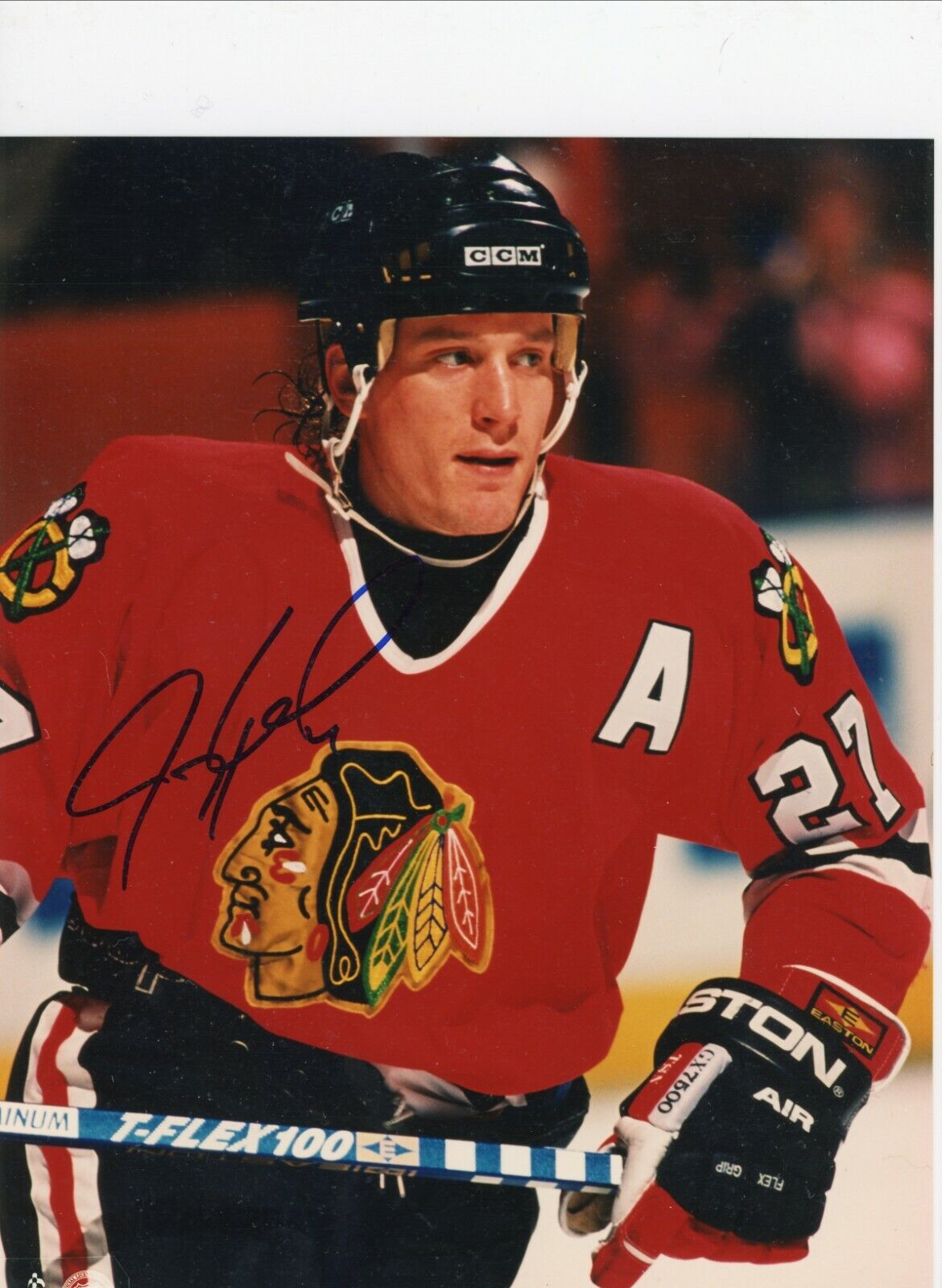 Jeremy Roenick Chicago Blackhawks Signed Autographed 8x10 Glossy Photo Poster painting COA