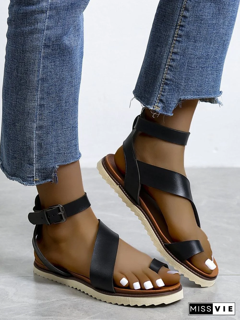 Vintage Soft Sole Roman Thong Sandals