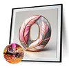 【Clearance Sale】Feather Letter O-Full Round Diamond Painting 30*30CM