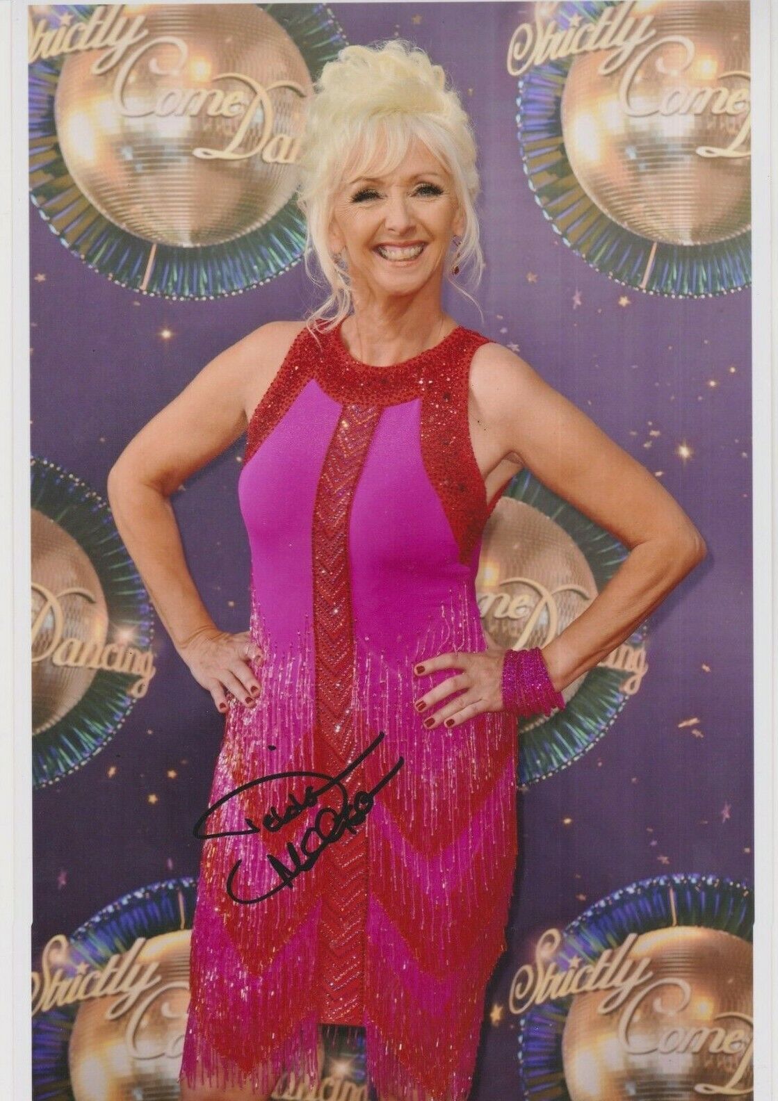 Debbie McGee **HAND SIGNED** 12x8 Photo Poster painting ~ Strictly Come Dancing