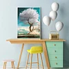 (5 Sizes) White Tree-Full Square Diamond Painting