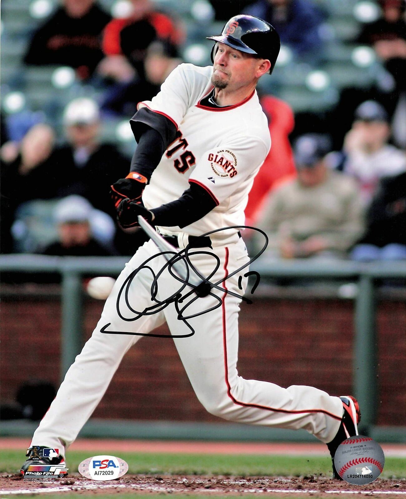 AUBREY HUFF signed 8x10 Photo Poster painting PSA/DNA San Francisco Giants Autographed