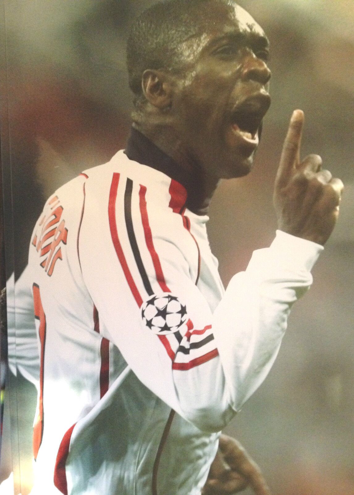 CLARENCE SEEDORFF - FORMER AC MILAN FOOTBALLER - SUPERB COLOUR Photo Poster paintingGRAPH