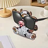 Glasses Holder for Table Decor Crystal Drill Handmade Wood Funny Cow DIY Diamond Art Special Shaped Glasses Holder for Table Decor Crystal Drill