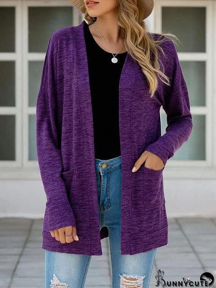 Solid Color Lightweight Cardigan