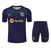 2025/2026 Barcelona Pre-Match Training Dark Blue Shirt+Shorts 1:1 Thai Quality
