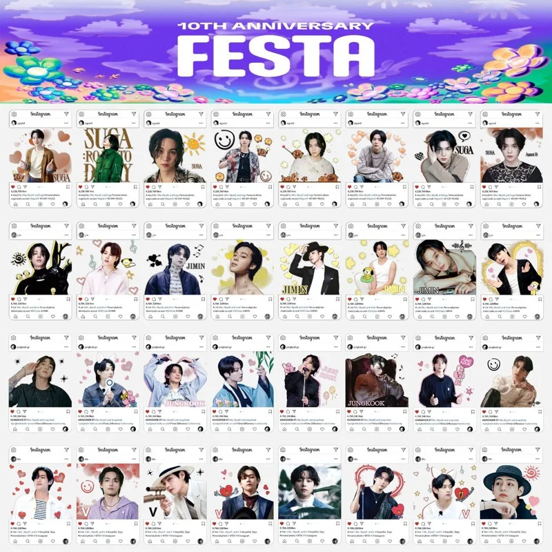 BTS Festa 10th Anniversary Bracelet Set