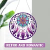 (US Only)2D Flat DIY Diamond Painting Art Pendant Window Hanging Fantasy Dream Catcher