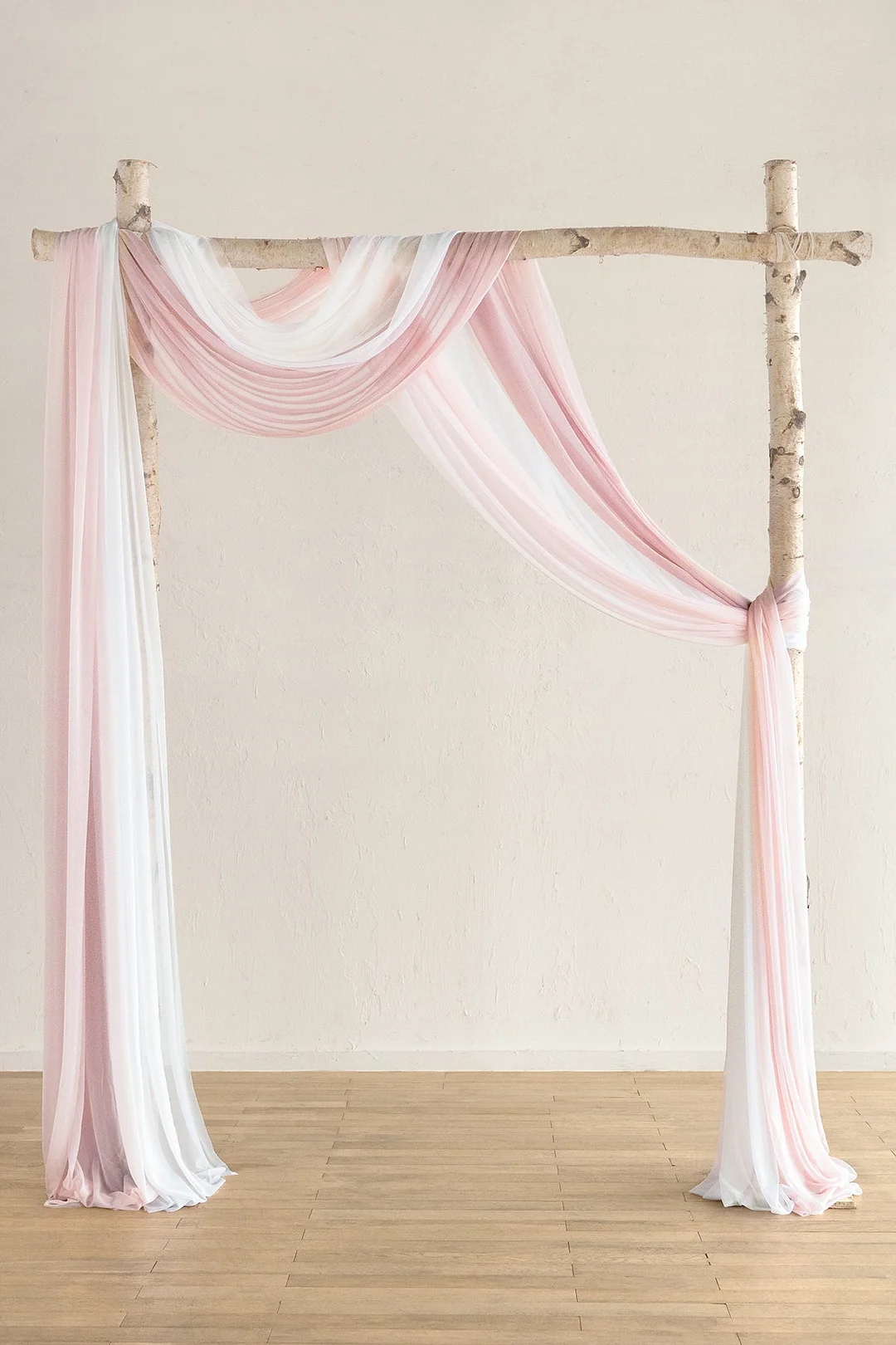 Sheer Wedding Arch Draping 30"w x 20ft  - Ombre Colors