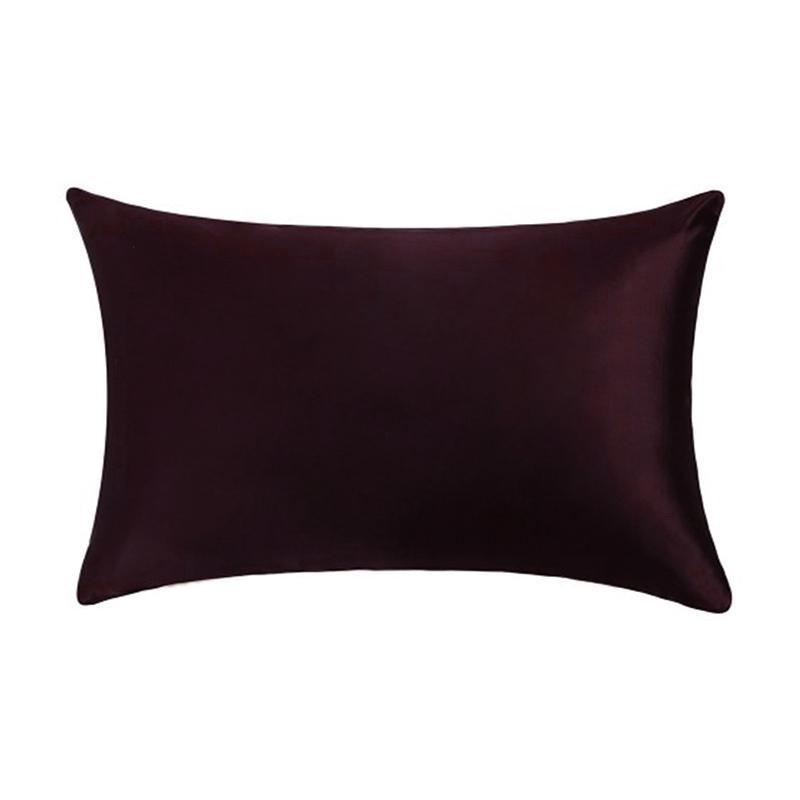 25 Momme Both Sides In Mulberry Silk Pillowcase Dark Purple